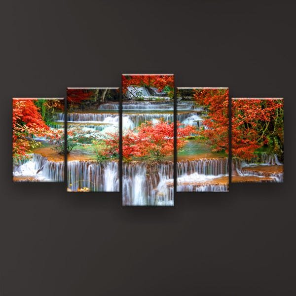 Quadro Decorativo Cachoeira Floresta Tropical 129x92 - 2