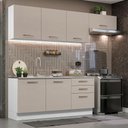 Ver imagem 1 de Armário de Cozinha Completa 260cm Branco/crema Agata Madesa 02