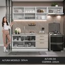 Ver imagem 3 de Armário de Cozinha Completa 260cm Branco/crema Agata Madesa 02