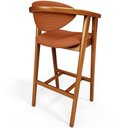 Ver mais imagens de Kit 05 Banquetas Alta Cozinha Bancada Bar Sala de Jantar Fixa Cecília L02 Tecido Terracota - Lyam
