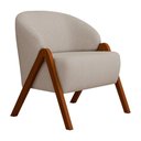 Ver imagem 4 de Kit 2 Poltronas Mega Bouclé Suave Off White - Sallar Home