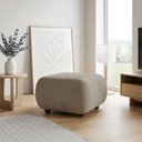Ver imagem 1 de Puff Decorativo para Sala Orgânico Nara 60 cm Base Fixa Suede D03 - D'Rossi