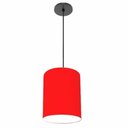 Ver imagem 1 de Lustre Luminária Pendente Vivare Free Lux Pe-4103pr Cúpula em Tecido 15x20cm