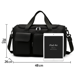Bolsa Feminina para Academia Viagem e Lazer - Preta - 2