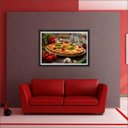 Ver imagem 4 de Quadro Decorativo Pizza Pizzarias Gourmet Restaurantes Com Moldura