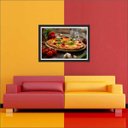 Ver imagem 5 de Quadro Decorativo Pizza Pizzarias Gourmet Restaurantes Com Moldura