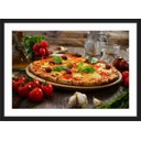 Ver imagem 1 de Quadro Decorativo Pizza Pizzarias Gourmet Restaurantes Com Moldura