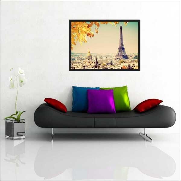 Quadro Decorativo Paris Torre Eiffel Com Moldura - 2
