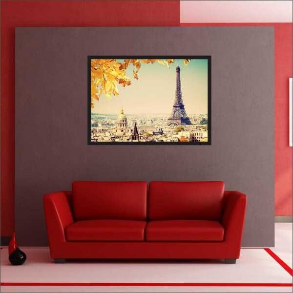 Quadro Decorativo Paris Torre Eiffel Com Moldura - 5