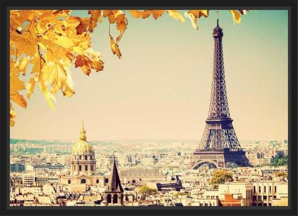 Quadro Decorativo Paris Torre Eiffel Com Moldura - 1