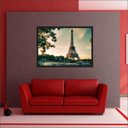 Ver imagem 2 de Quadro Decorativo Cidade Paris Torre Eiffel Com Moldura
