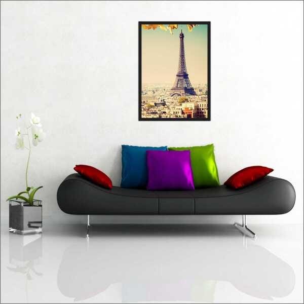 Quadro Decorativo Cidade Paris Torre Eiffel Com Moldura - 3
