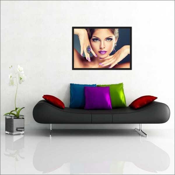 Quadro Decorativo Salão De Beleza Com Moldura - 3