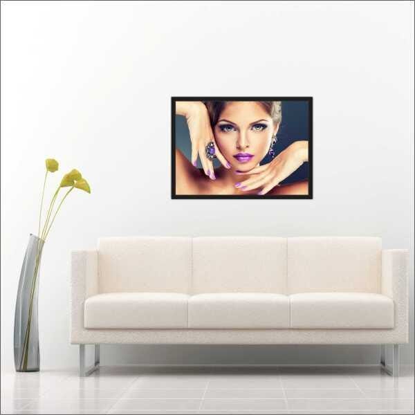 Quadro Decorativo Salão De Beleza Com Moldura - 1