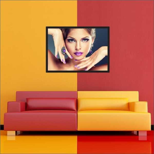 Quadro Decorativo Salão De Beleza Com Moldura - 4