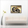 Quadro Decorativo Motos Motociclismo Vintage Retrô Salas Decorações Interiores Com Moldura - 3