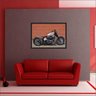 Quadro Decorativo Motos Motociclismo Vintage Retrô Salas Decorações Interiores Com Moldura - 2