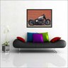 Quadro Decorativo Motos Motociclismo Vintage Retrô Salas Decorações Interiores Com Moldura - 1