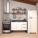 Ver imagem 3 de Gabinete de Aço Para Pia 120cm 2 Portas 3 Gavetas Jupter Cozimax Branco