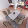 Conjunto Sala de Jantar Mesa Sofia Tampo Mdf/vidro 6 Cadeiras Lunara Rufato - 7