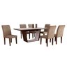 Conjunto Sala de Jantar Mesa Sofia Tampo Mdf/vidro 6 Cadeiras Lunara Rufato - 2