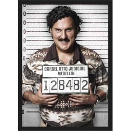 Quadro Decorativo Pablo Escobar Salas Decorações Interiores Com Moldura - 1