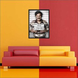 Quadro Decorativo Pablo Escobar Salas Decorações Interiores Com Moldura - 5