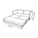 Ver imagem 5 de Poltrona Cama Casal Retrátil 2 Lugares 152cm Zora K01 Linho Soft Grafite - Lyam Decor