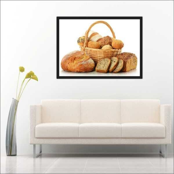 Quadro Decorativo Padarias Cafeterias Bolos Tortas Pães Gourmet Com Moldura - 3
