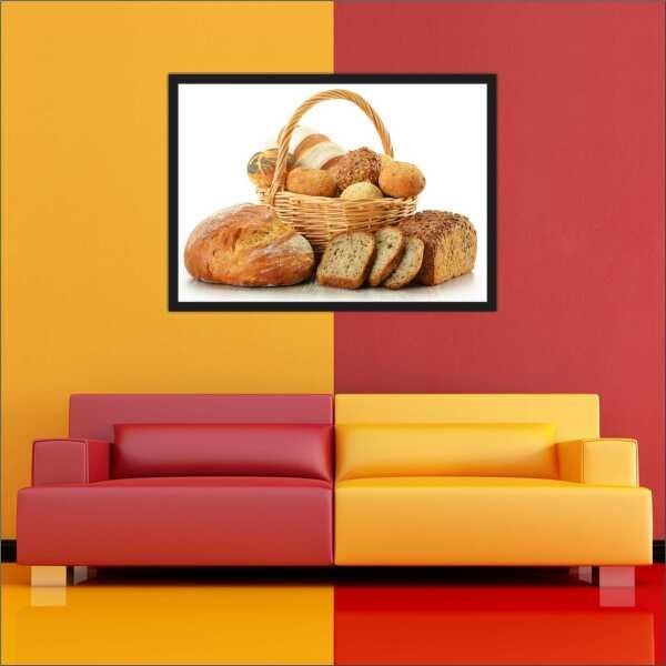 Quadro Decorativo Padarias Cafeterias Bolos Tortas Pães Gourmet Com Moldura - 2