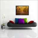 Ver imagem 2 de Quadro Decorativo Árvore Natureza Paisagens Salas Interiores Com Moldura Decorações