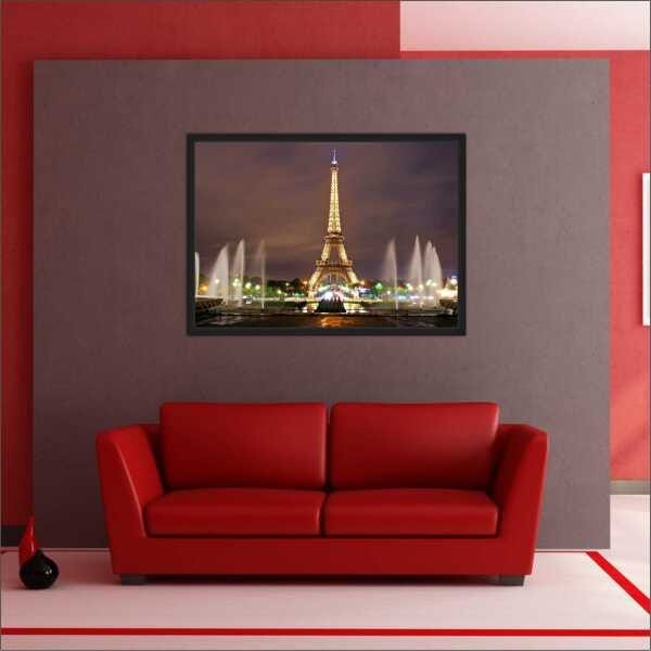 Quadro Decorativo Paris Torre Eiffel Com Moldura - 3