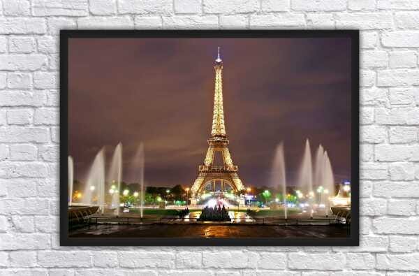 Quadro Decorativo Paris Torre Eiffel Com Moldura - 1