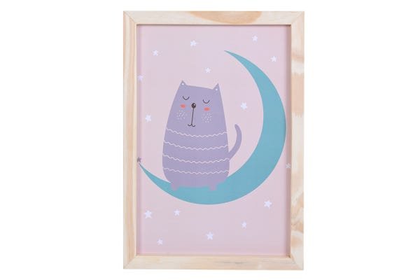 Quadro Decorativo de Gatinha Fofinha Tamanho A3 em MDF - 2