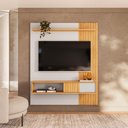 Ver imagem 3 de Painel TV até 65'' Ripado 150cm com Bancada Suspensa Atlas D04 - D'Rossi