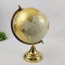 Globo Terrestre Decorativo Dourado Metal 32x21cm Decoração - 2