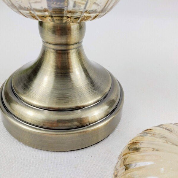 Bomboniere Pote Potiche Peça Decorativa Âmbar Espanha 26cm - 5
