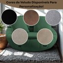 Ver imagem 4 de Poltrona Giratória Madeira Escritório Sala Quarto Almofadas Luxo Reforçada Verde