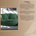 Ver imagem 7 de Poltrona Giratória Madeira Escritório Sala Quarto Almofadas Luxo Reforçada Verde