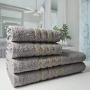 Ver imagem 3 de 2 Jogos de 4 Toalhas 4 Banho 4 Rosto Dubai 100% Algodão VD+CZ