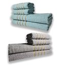 Ver imagem 1 de 2 Jogos de 4 Toalhas 4 Banho 4 Rosto Dubai 100% Algodão VD+CZ