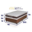 Ver mais imagens de Cama Box Mali Molas Ensacadas Solteirão 96x203 King House