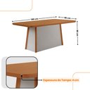 Ver imagem 4 de Mesa de Jantar Diane 180cm Tampo Mdf Laminado com 6 Cadeiras Copper Premium Moderna Mobília