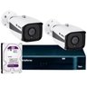 Kit 02 Câmeras IP Full HD Intelbras VIP 1220 B G3 + NVD 1204 + HD WD Purple 1TB - 1