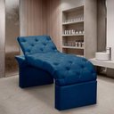 Ver imagem 5 de Maca Estofada Estética Cílios Regulável Spa Veludo Ana Azul Marinho