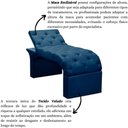 Ver imagem 2 de Maca Estofada Estética Cílios Regulável Spa Veludo Ana Azul Marinho