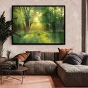 Ver imagem 1 de Quadro Decorativo Caixa Floral Natureza Tacolado Moldura Caixa 3cm Madeira com Vidro 80 X 120cm