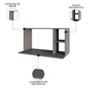 Ver imagem 3 de Suporte Micro-ondas Forno Armário Aéreo 80cm 2 Prateleiras Maya M24 Grafite - Mpozenato