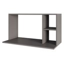 Ver imagem 1 de Suporte Micro-ondas Forno Armário Aéreo 80cm 2 Prateleiras Maya M24 Grafite - Mpozenato