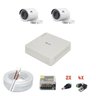 Kit 2 Câmeras HD 720p JFL IP66 15 metros + DVR Hilook - 1